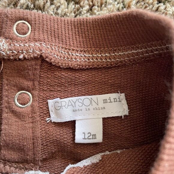 Grayson Mini 2 piece “HAPPY” set size 12 months - Picture 3 of 3